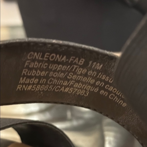 Caslon Leona CNLeona-Fab Women’s 11 Black Elastic Strap Espadrille Sandals - Picture 3 of 11